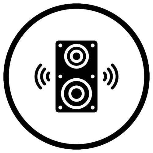 音响耗电吗图标