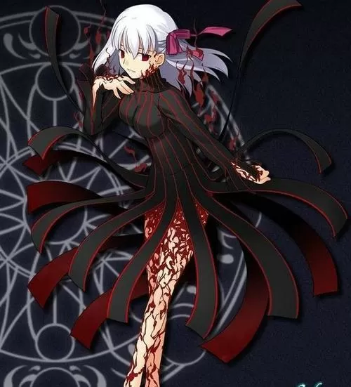 二次元中黑化柴刀女图片