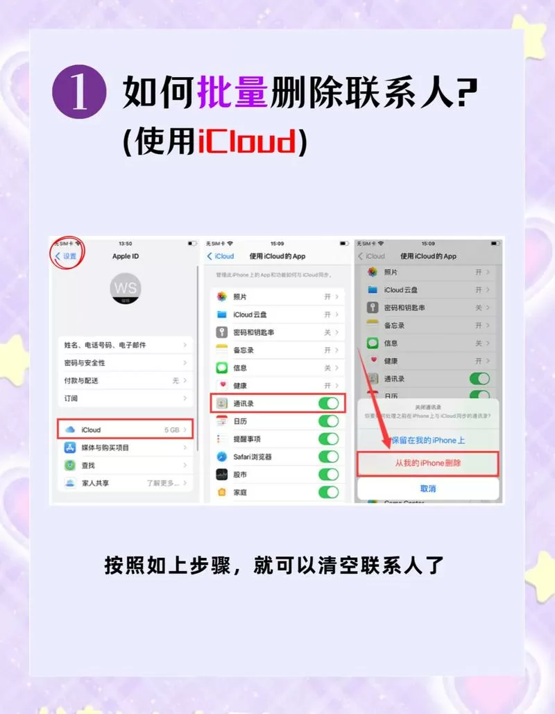 怎样删除电话联系人图标