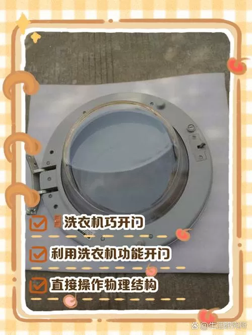 滚筒洗衣机门怎么打开图标