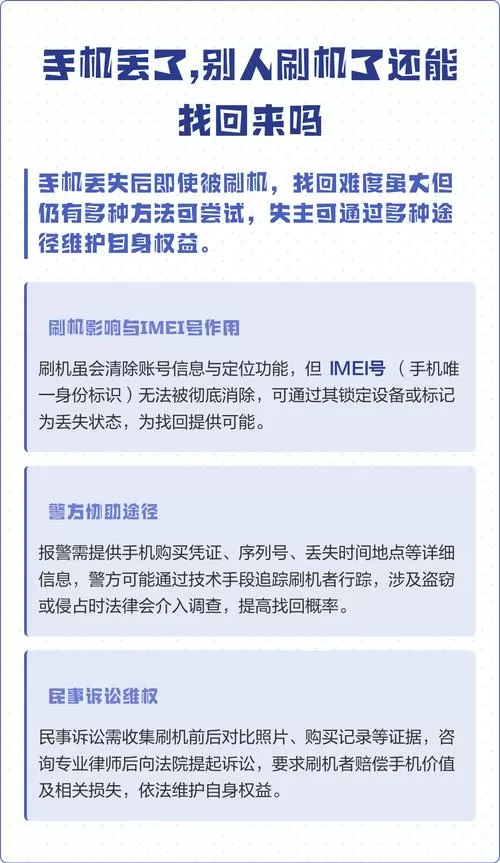手机丢了,别人刷机了还能找回来吗图标